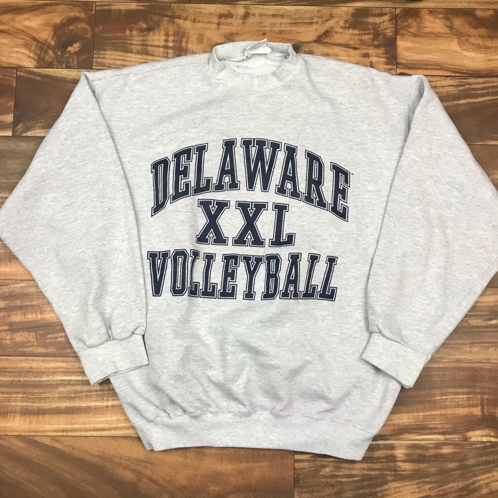 Vintage 90s Delaware college volleyball sweatshirt